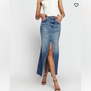 REFORMATION Tazz Denim Skirt Sz 25 **NWT**